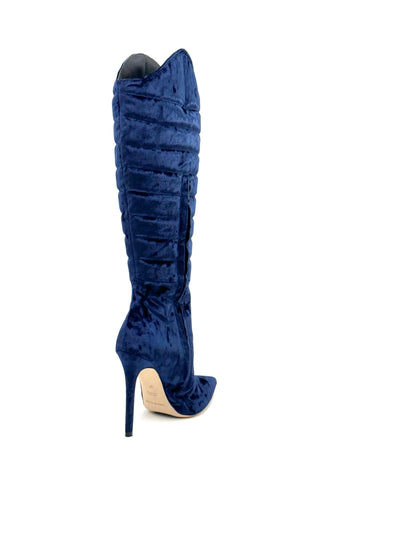 PUFF YAHN TEXAN BOOT | SILK NAVY